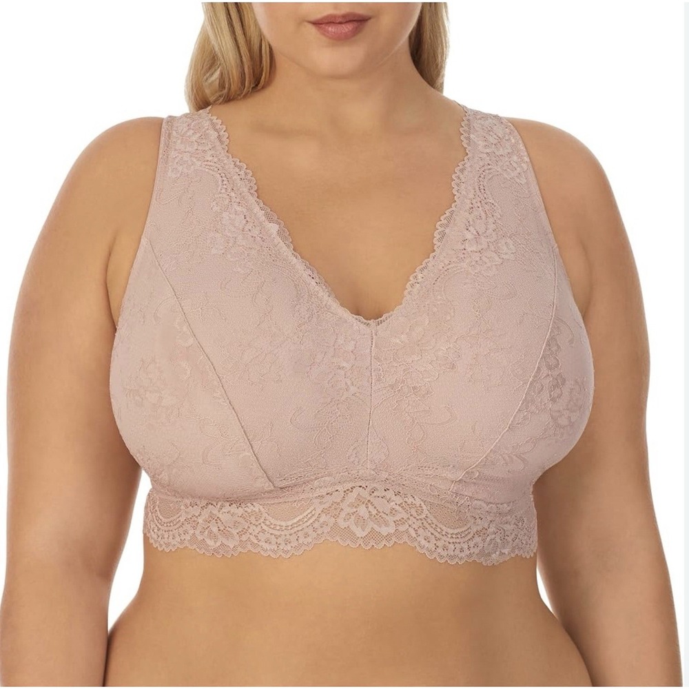 NEW DREAMFIT Full Coverage Wireless Lace Bralette Plus Size 4X -12 Piece Bundle
